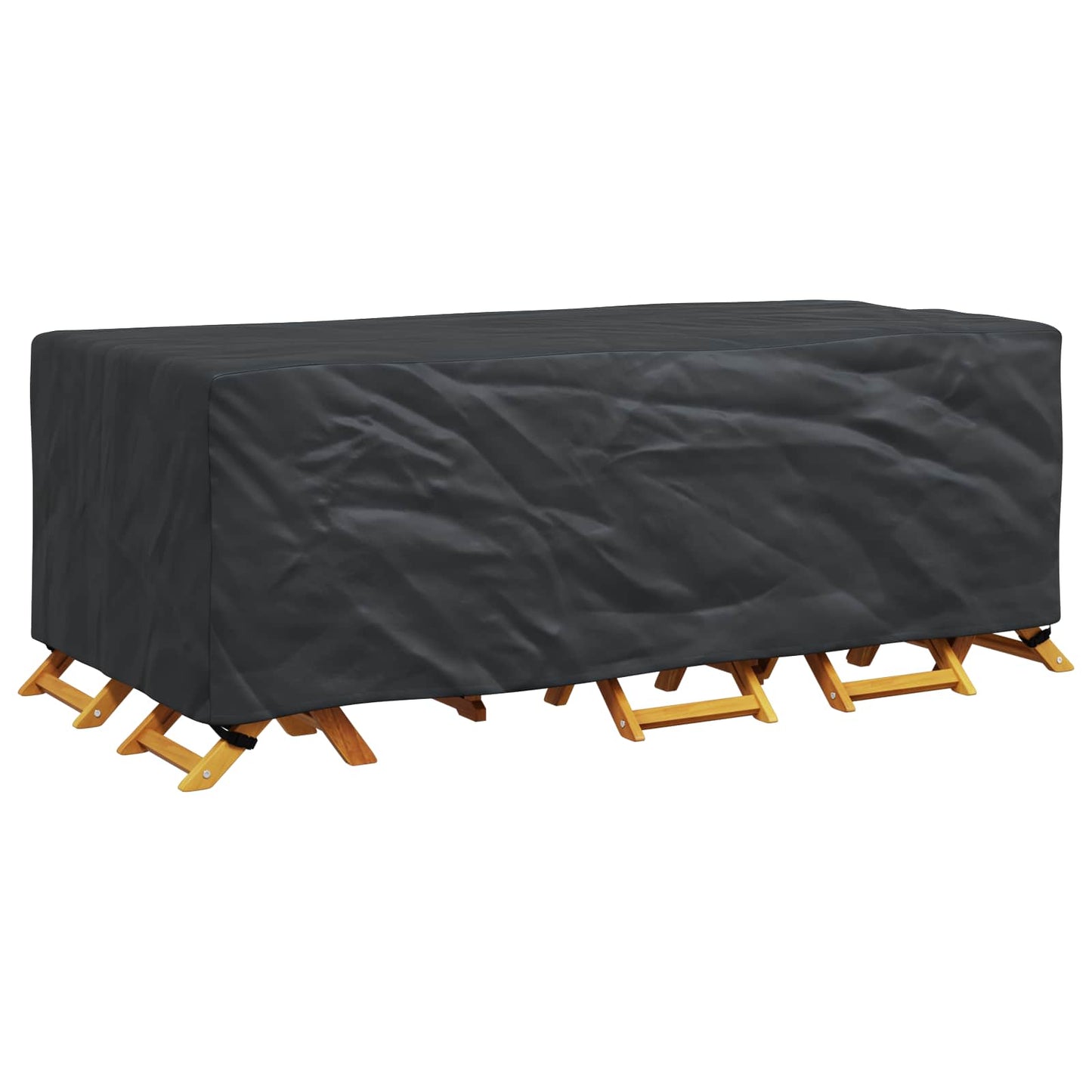 vidaXL Κάλυμμα επίπλων Μονόχρωμο Μαύρο 229 x 113 x 73 cm 420D
