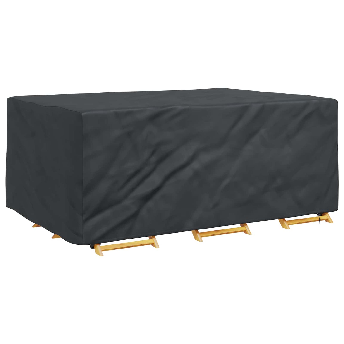 vidaXL Κάλυμμα επίπλων Μονόχρωμο Μαύρο 230 x 165 x 80 cm 600D