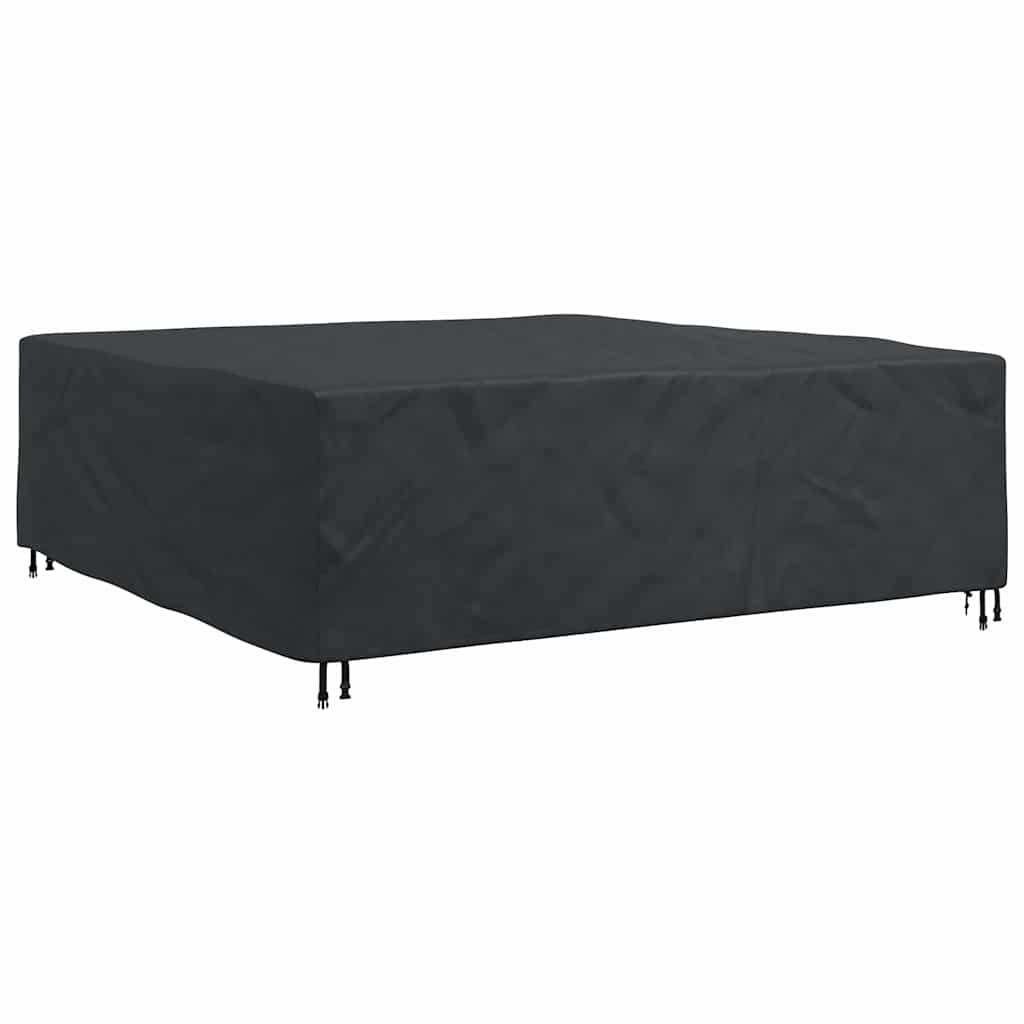 vidaXL Κάλυμμα επίπλων εξωτερικού χώρου Μαύρο 235 x 235 x 70 εκ. 600D