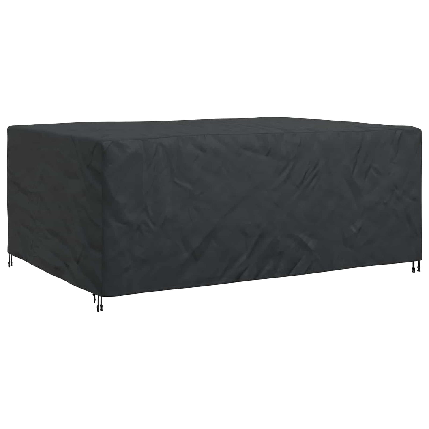vidaXL Κάλυμμα επίπλων Μονόχρωμο Μαύρο 280 x 204 x 106 εκ. 600D