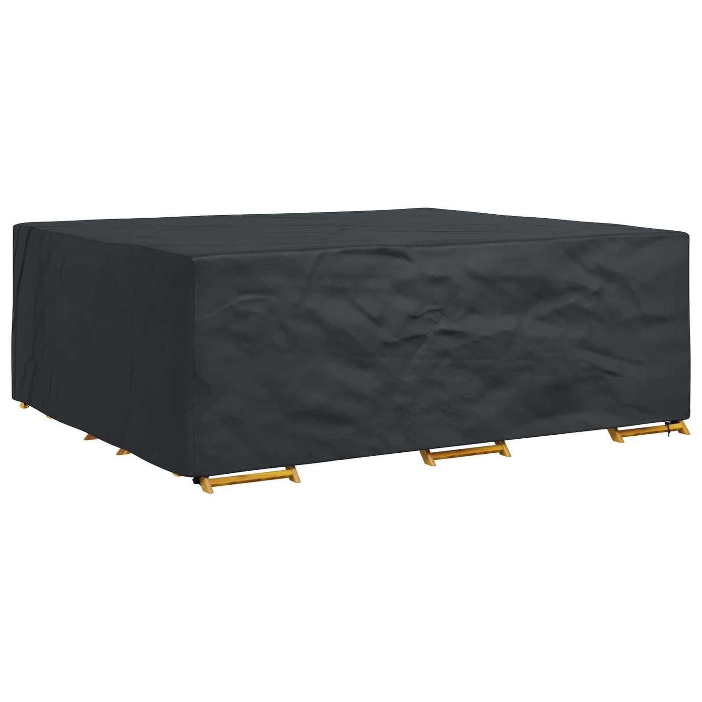 vidaXL Κάλυμμα επίπλων Μονόχρωμο Μαύρο 300 x 250 x 70 εκ. 600D