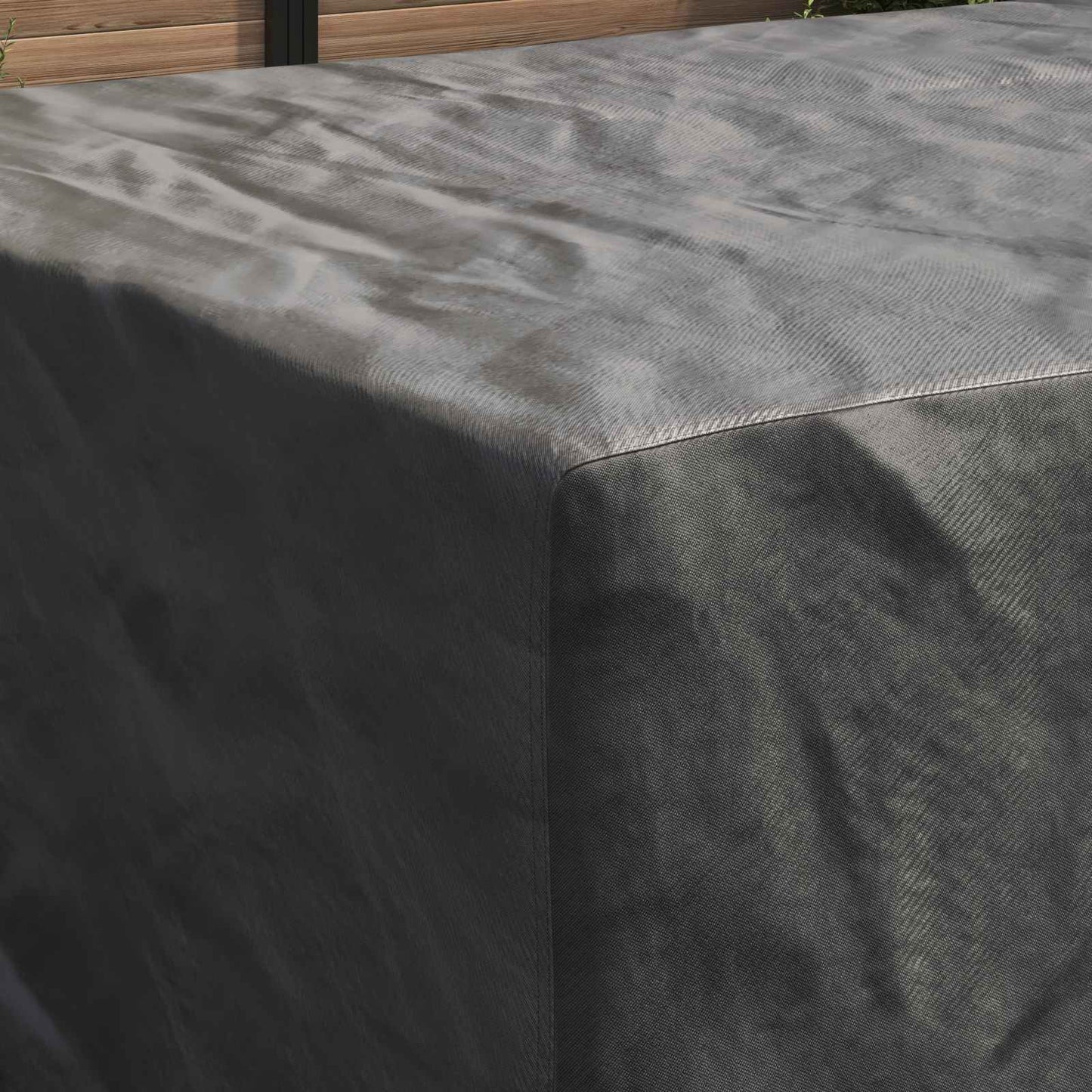 vidaXL Κάλυμμα επίπλων Μονόχρωμο Μαύρο 315 x 180 x 74 cm 420D