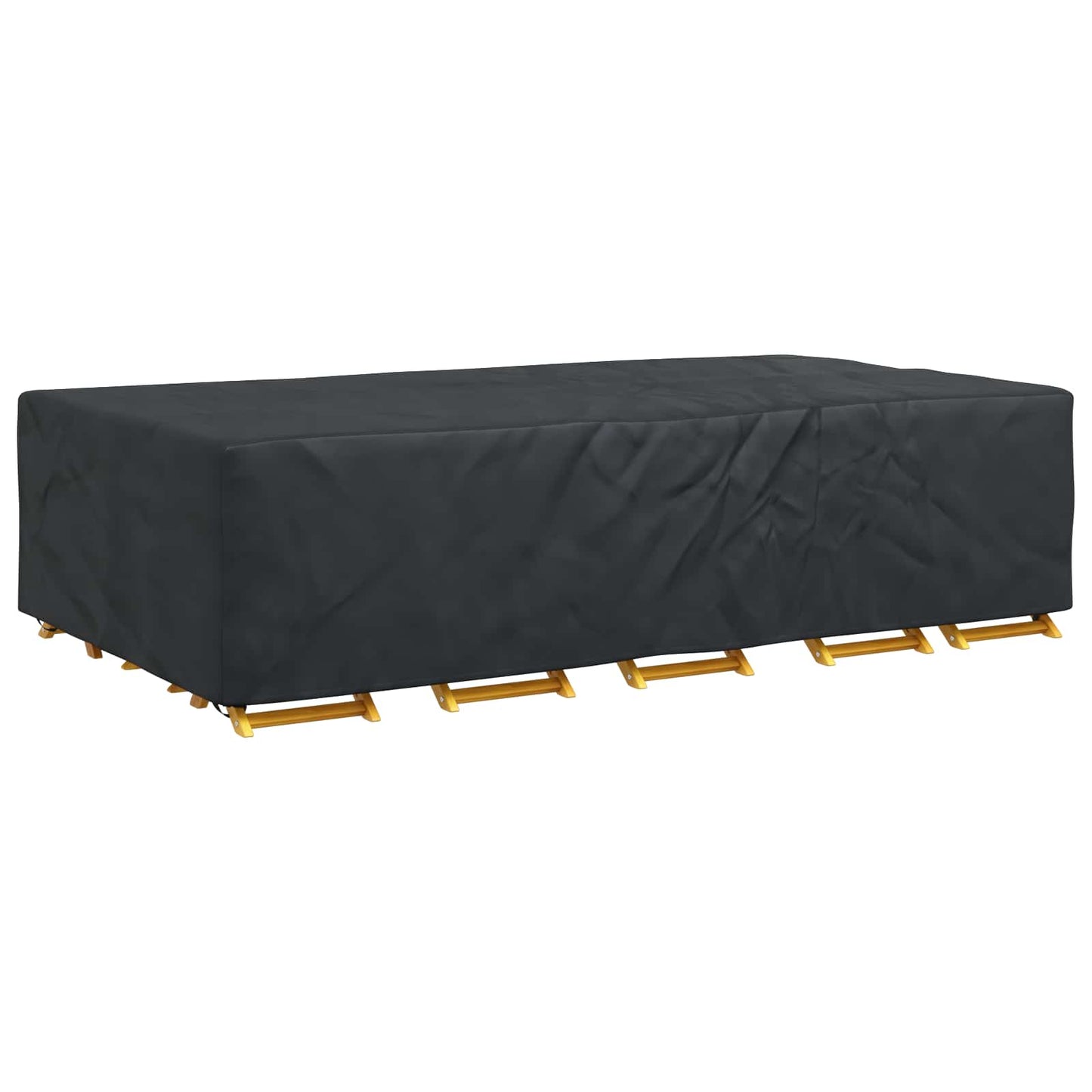 vidaXL Κάλυμμα επίπλων Μονόχρωμο Μαύρο 315 x 180 x 74 cm 420D