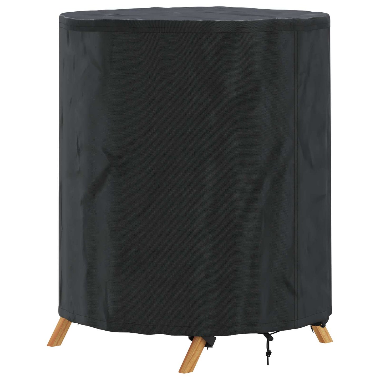 vidaXL Κάλυμμα Τραπέζι Μονόχρωμο Μαύρο 62 x 62 x 70 εκ. ύφασμα