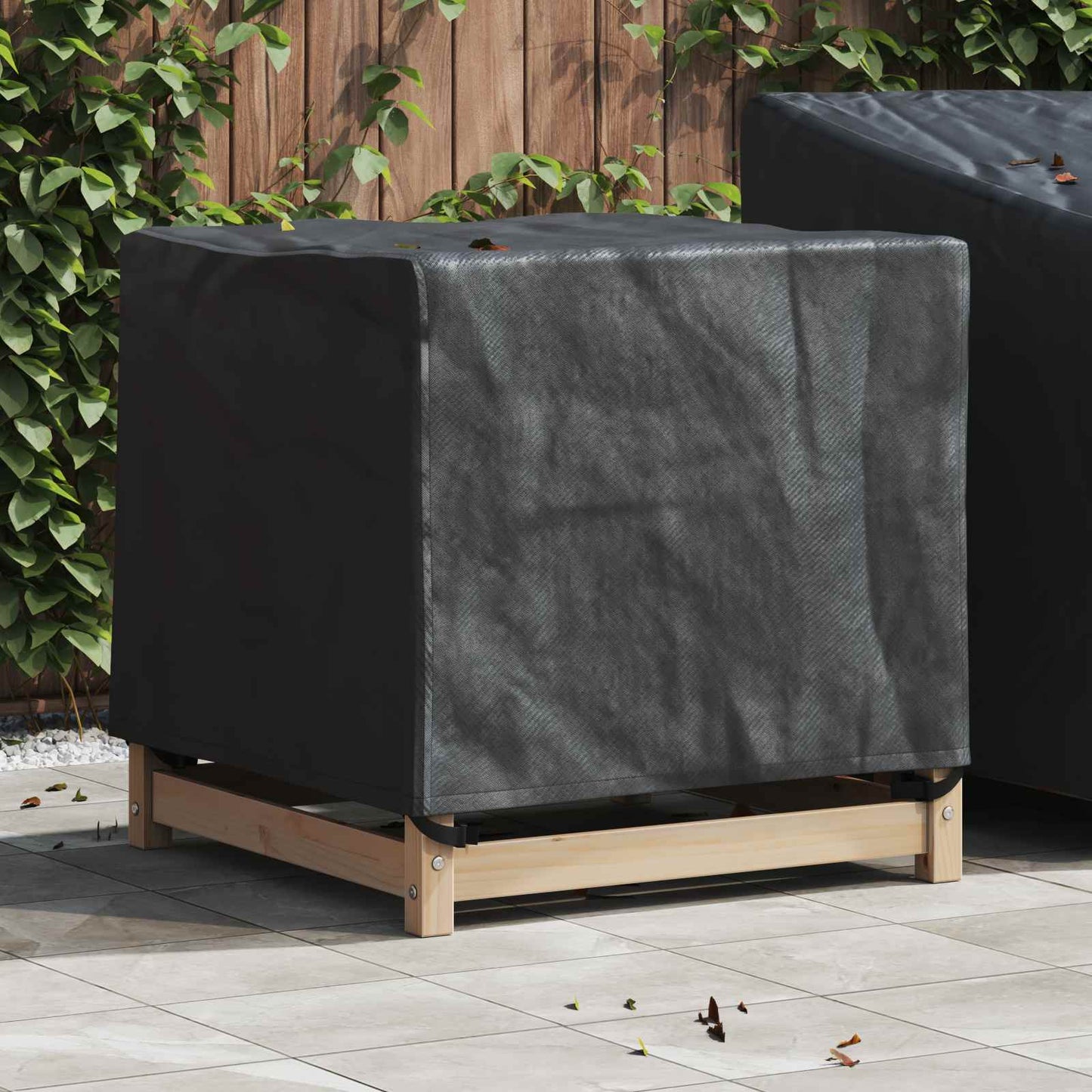 vidaXL Κάλυμμα επίπλων Μαύρο 74 x 74 x 60 εκ Ύφασμα Oxford 210D