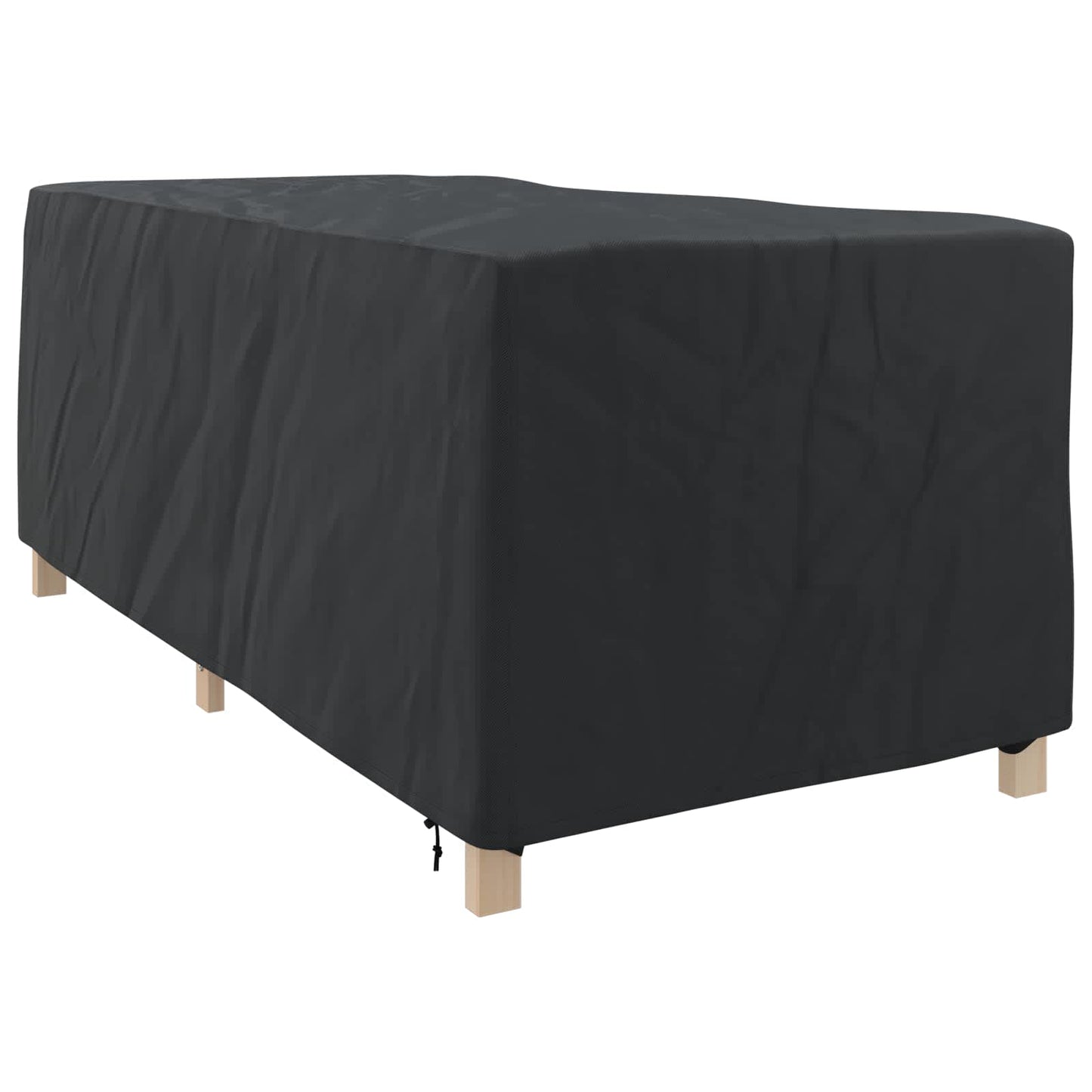 vidaXL Κάλυμμα Ξαπλώστρας Μονόχρωμο Μαύρο 205 x 100 x 70 εκ ύφασμα