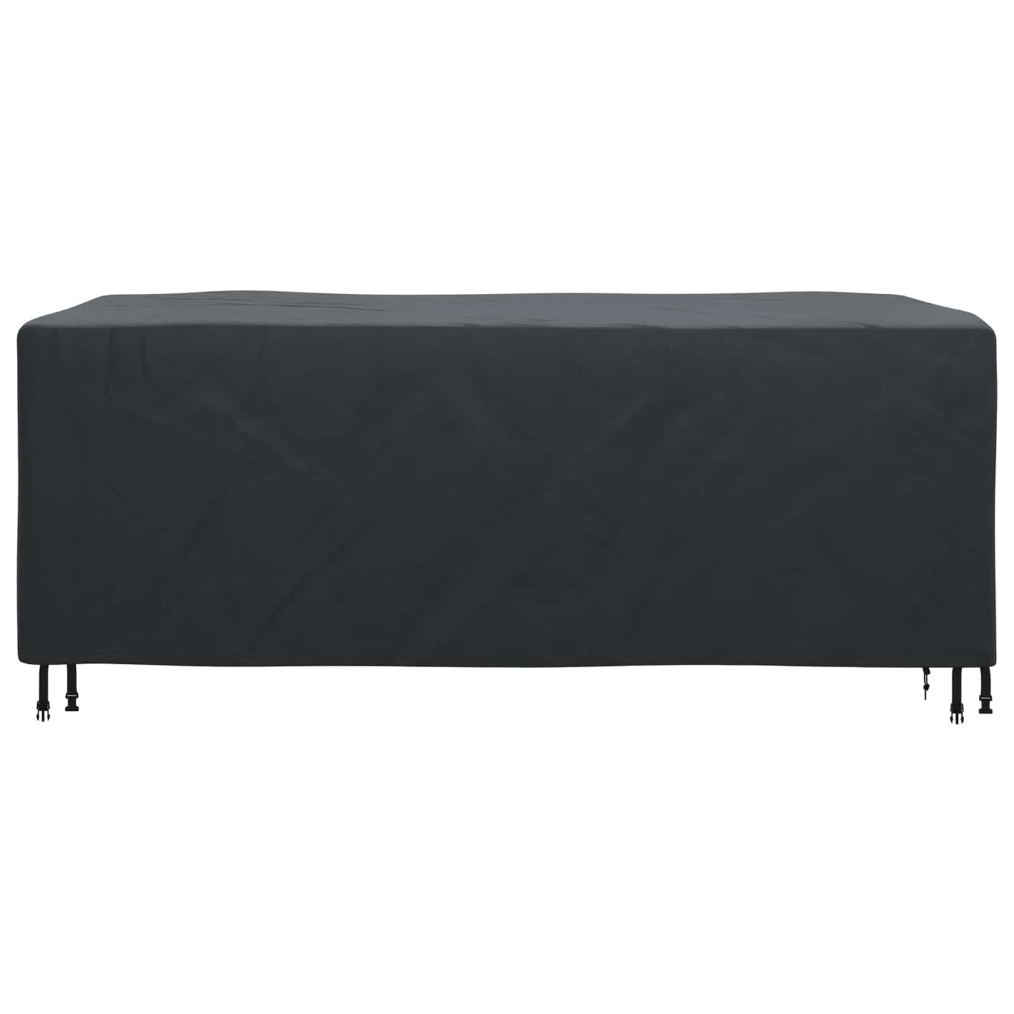 vidaXL Κάλυμμα Ξαπλώστρας Μονόχρωμο Μαύρο 205 x 100 x 70 εκ ύφασμα
