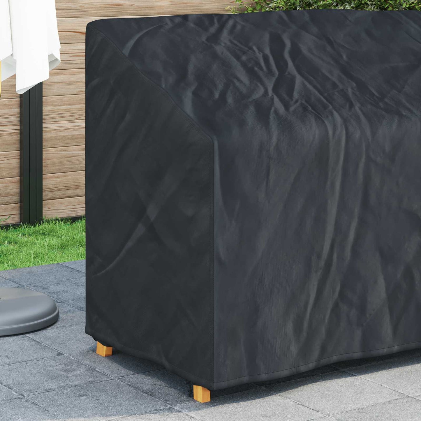 vidaXL Κάλυμμα Παγκάκι Κήπου 134 x 70 x 65 / 94 cm Ύφασμα Oxford 420D