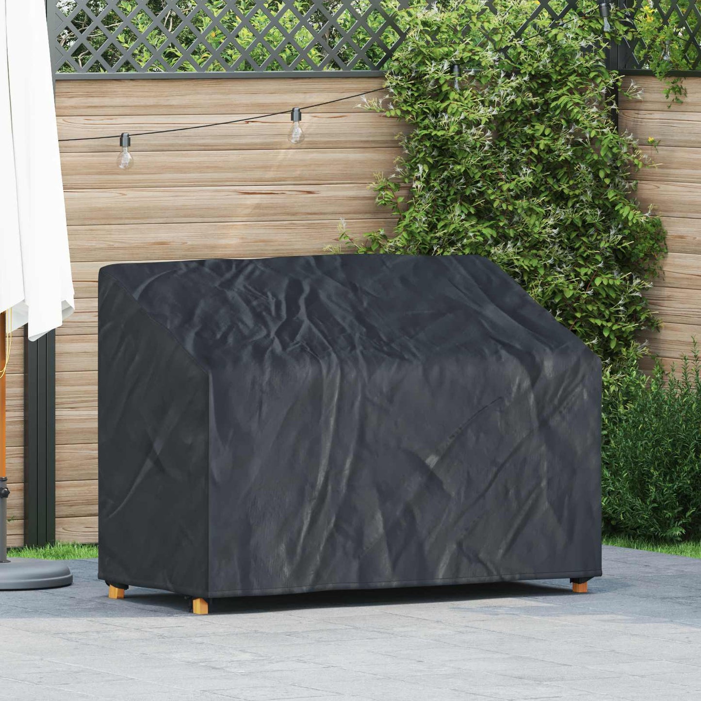 vidaXL Κάλυμμα Παγκάκι Κήπου 134 x 70 x 65 / 94 cm Ύφασμα Oxford 420D