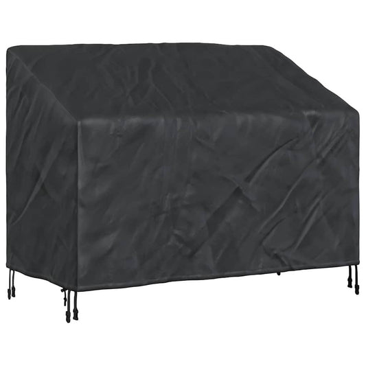 vidaXL Κάλυμμα Παγκάκι Κήπου Μαύρο 134 x 70 x 65 / 94 cm Ύφασμα 600D