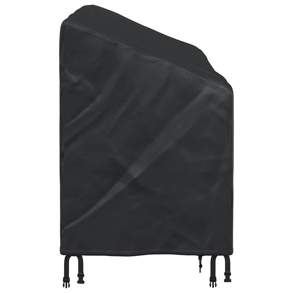 vidaXL Κάλυμμα Παγκάκι Κήπου Μαύρο 165 x 70 x 65 / 94 cm Ύφασμα 210D