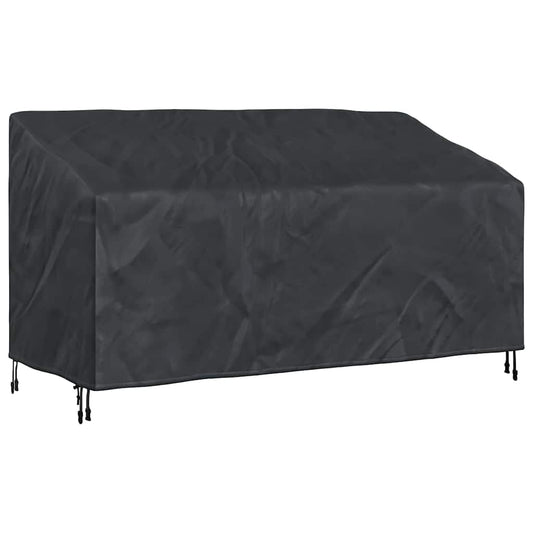 vidaXL Κάλυμμα Παγκάκι Κήπου Μαύρο 205 x 85 x 65 / 94 εκ Ύφασμα 210D