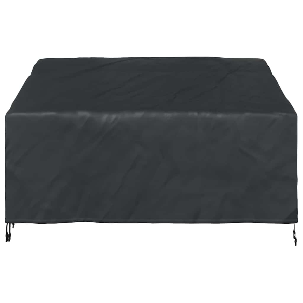 vidaXL Κάλυμμα Παγκάκι Κήπου Μαύρο 160 x 100 x 61 / 89 εκ Ύφασμα 210D