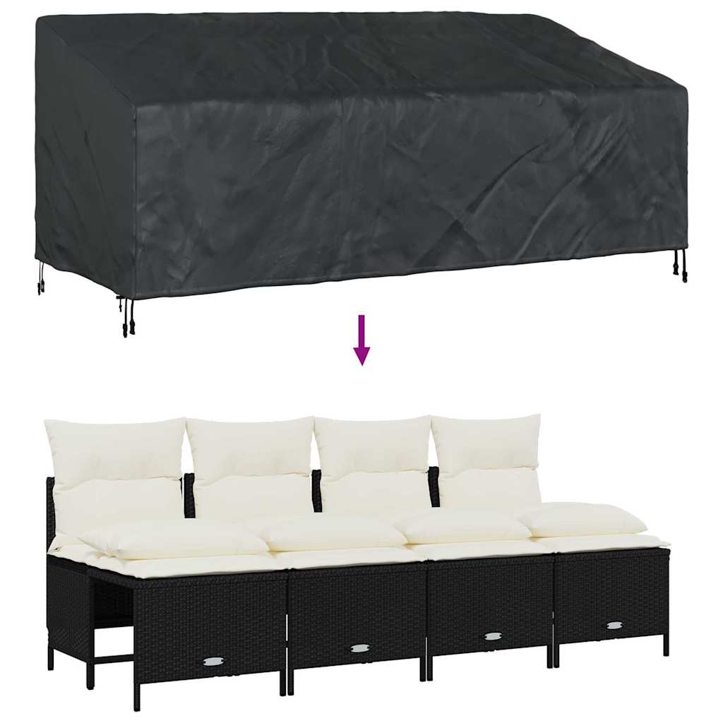 vidaXL Κάλυμμα Παγκάκι Κήπου 200 x 100 x 89 εκ 210D ύφασμα οξφόρδης