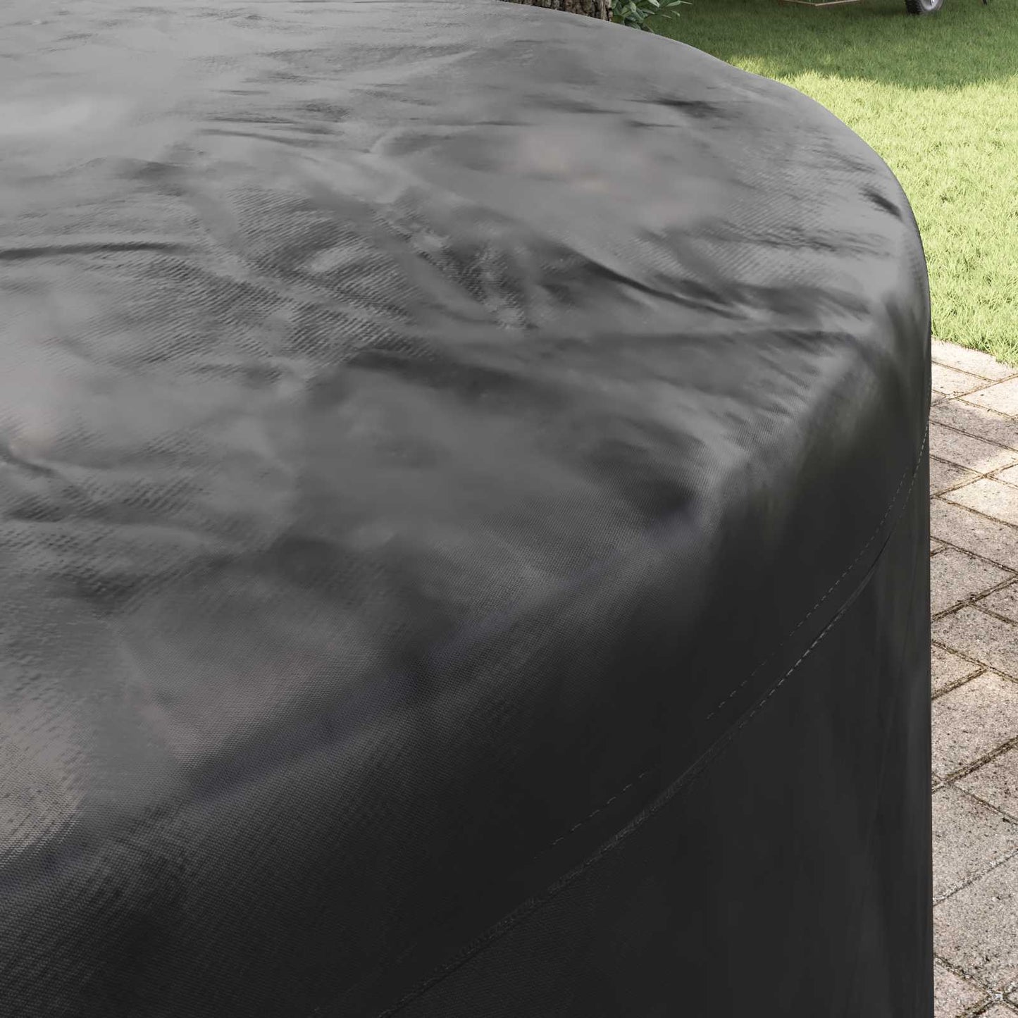 vidaXL Κάλυμμα επίπλων Μαύρο 157 x 157 x 71 εκ. Ύφασμα Oxford 600D