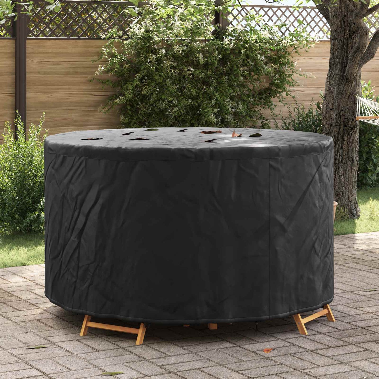 vidaXL Κάλυμμα επίπλων Μαύρο 157 x 157 x 85 εκ. Ύφασμα Oxford 420D