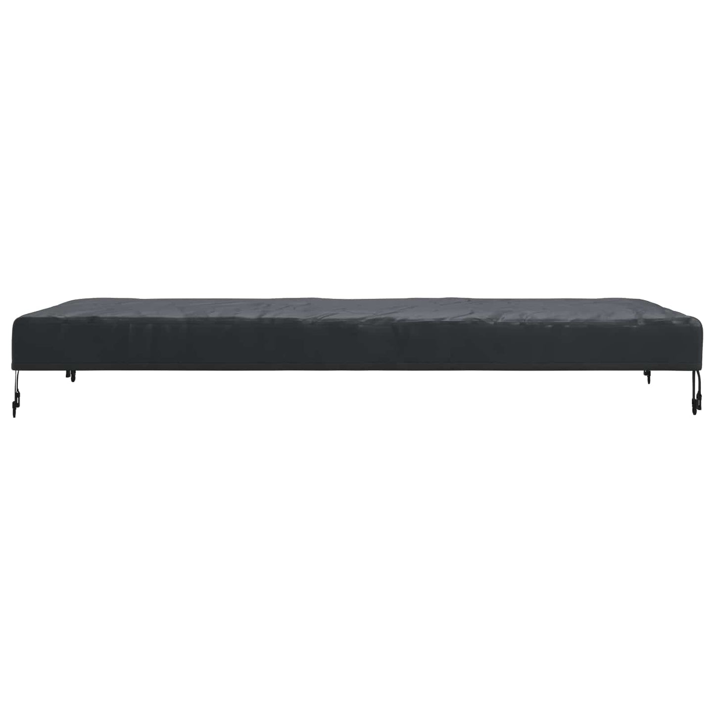 vidaXL Κάλυμμα Τραπέζι Μονόχρωμο Μαύρο 162 x 92 x 15 εκ. ύφασμα