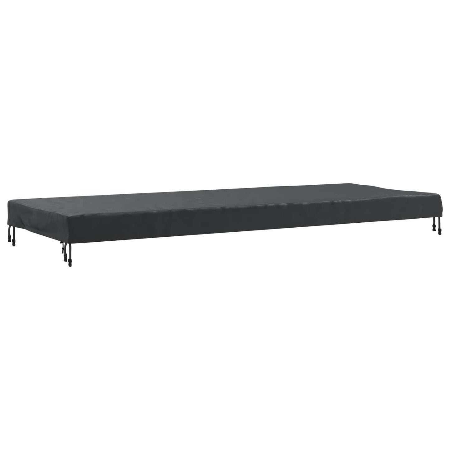 vidaXL Κάλυμμα Τραπέζι Μονόχρωμο Μαύρο 262 x 102 x 15 εκ. ύφασμα