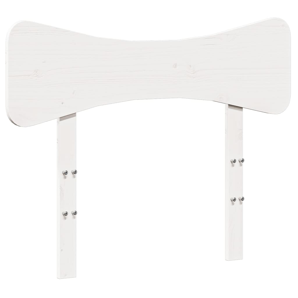 vidaXL Σκελετός Κρεβ. Χωρίς Στρώμα Λευκό 75x190 εκ Μασίφ Πεύκο