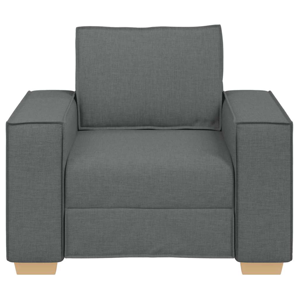 vidaXL Πολυθρόνα-Καναπέ Σκούρο Γκρι 100x78x84 εκ. από Ύφασμα