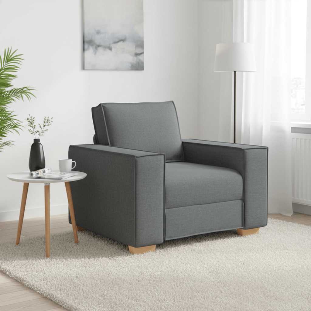 vidaXL Πολυθρόνα-Καναπέ Σκούρο Γκρι 100x78x84 εκ. από Ύφασμα