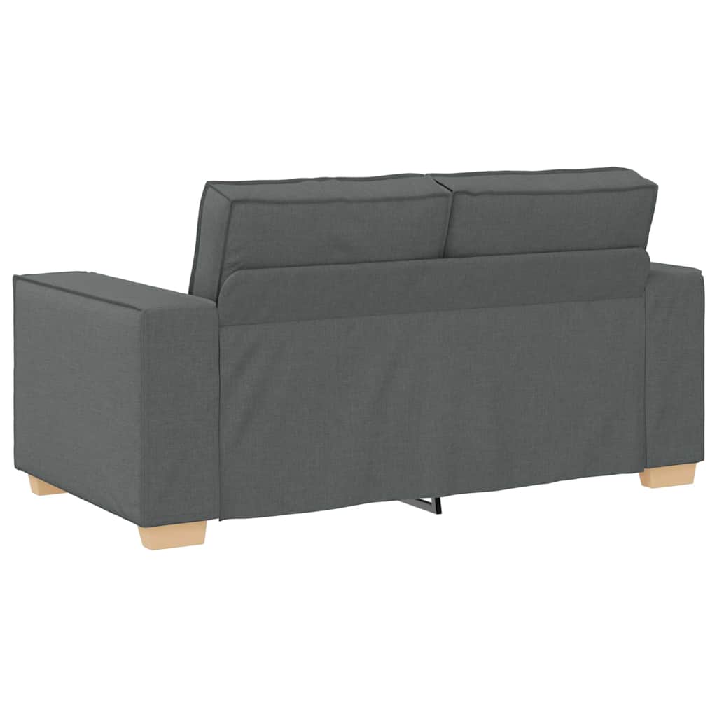 vidaXL Διθέσιος Καναπές Σκούρο Γκρι 160x78x84 εκ. Υφασμάτινος