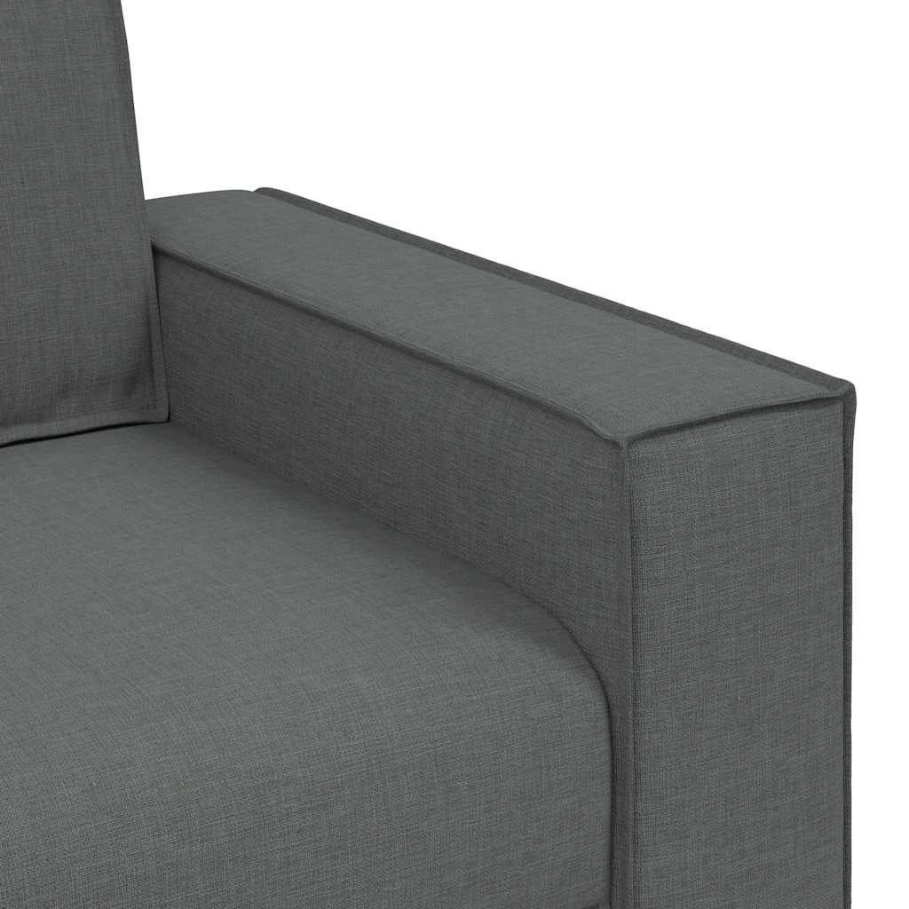vidaXL Διθέσιος Καναπές Σκούρο Γκρι 160x78x84 εκ. Υφασμάτινος
