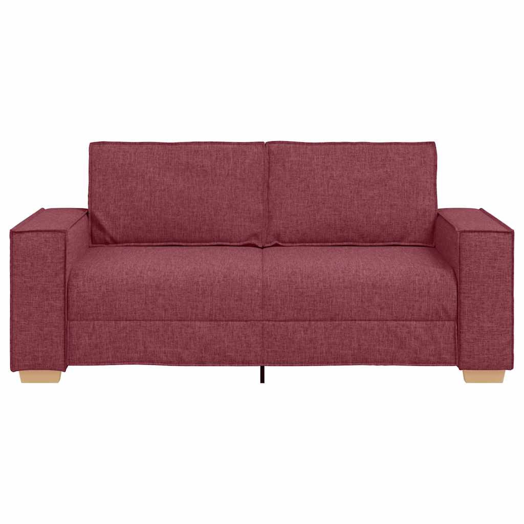 vidaXL Διθέσιος Καναπές Κόκκινος 180x78x84 εκ. από Ύφασμα