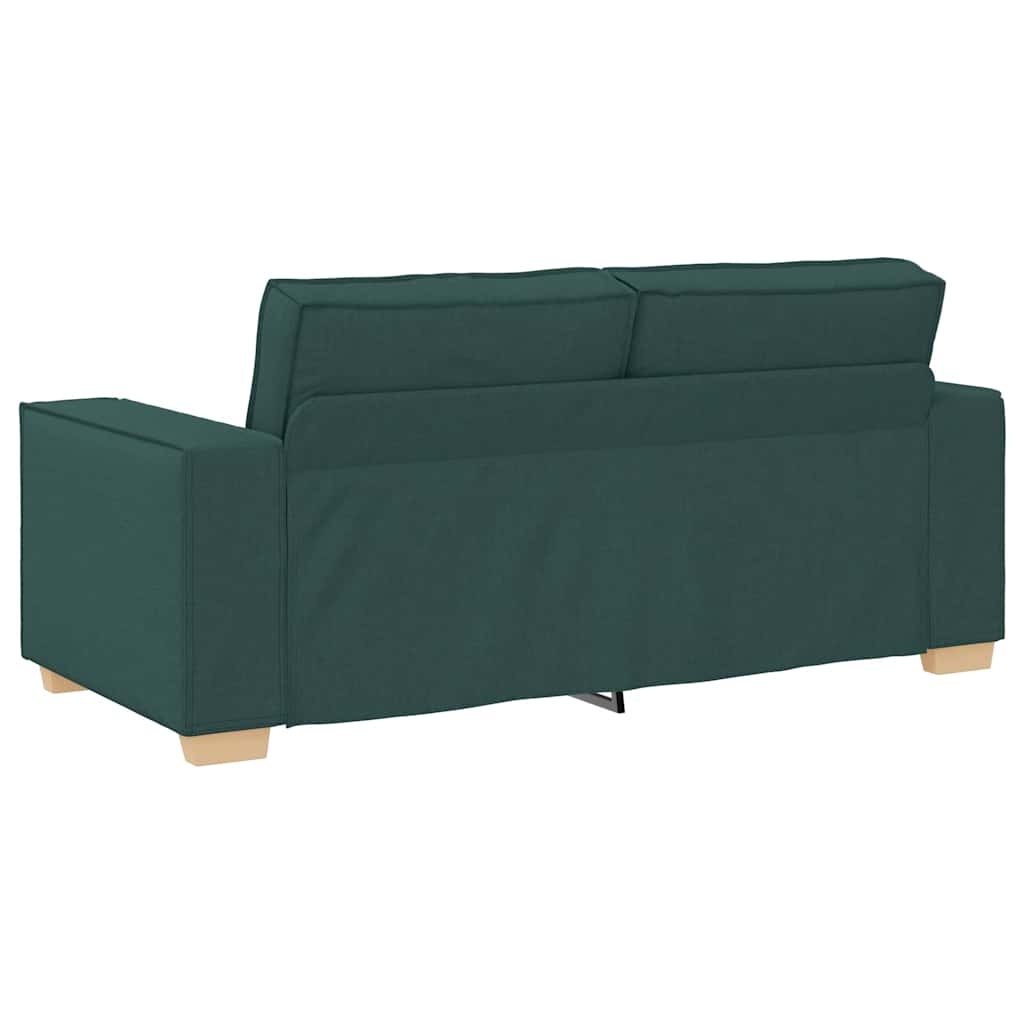 vidaXL Διθέσιος Καναπές Σκούρο Πράσινο 180x78x84 εκ. Ύφασμα