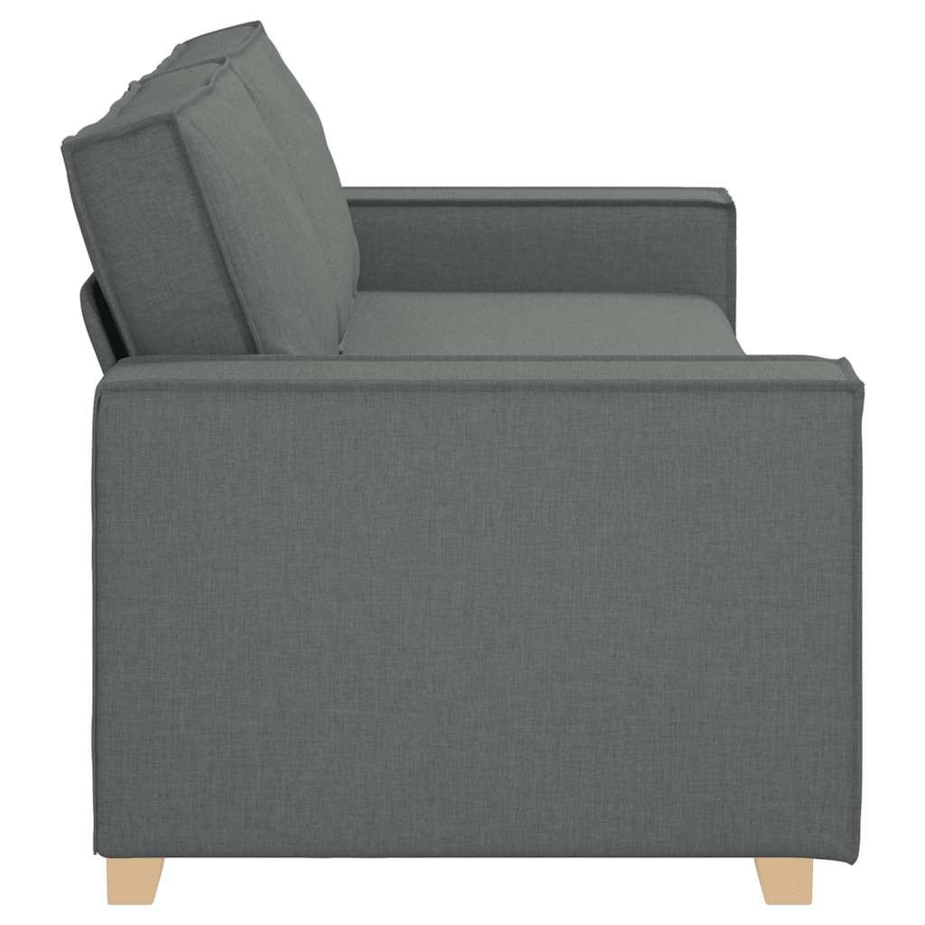 vidaXL Τριθέσιος Καναπές Σκούρο Γκρι 220x78x84 εκ. Υφασμάτινος