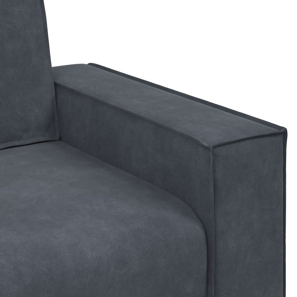 vidaXL Πολυθρόνα Σκούρο Γκρι Βελούδινη 100 x 78 x 84 εκ.