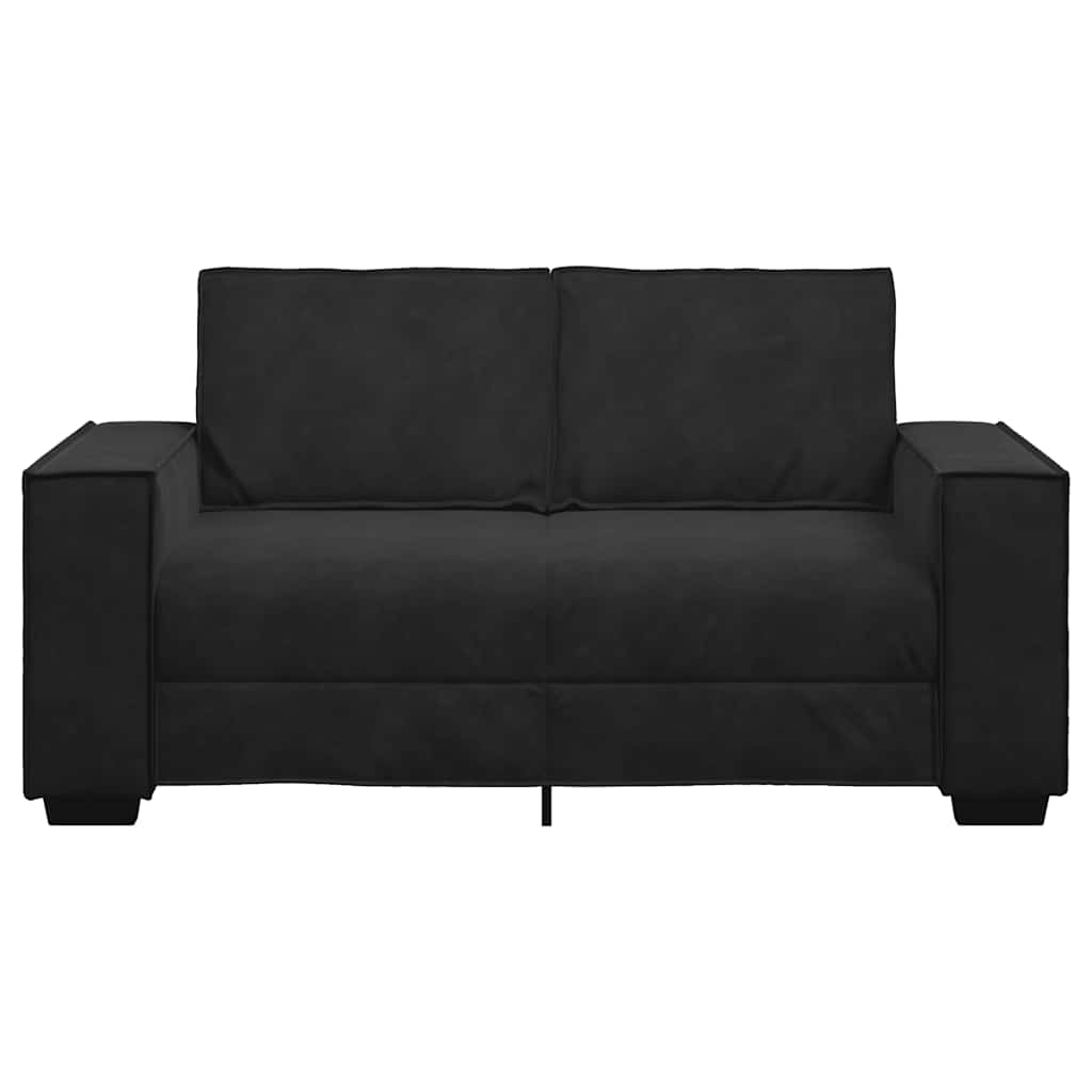 vidaXL Διθέσιος Καναπές Μαύρος Βελούδινος 160x78x84 εκ.