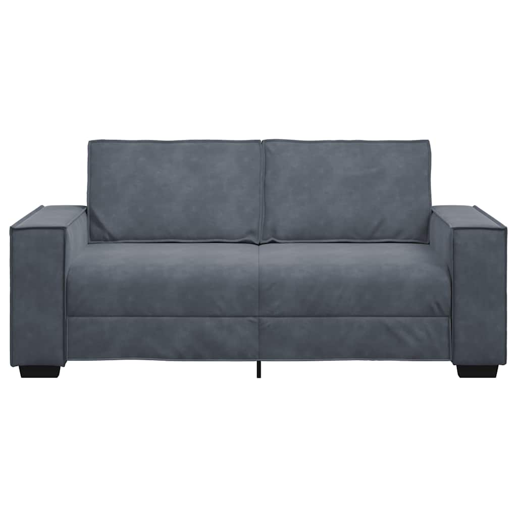 vidaXL Διθέσιος Καναπές Σκούρο Γκρι 180x78x84 εκ. Βελούδο