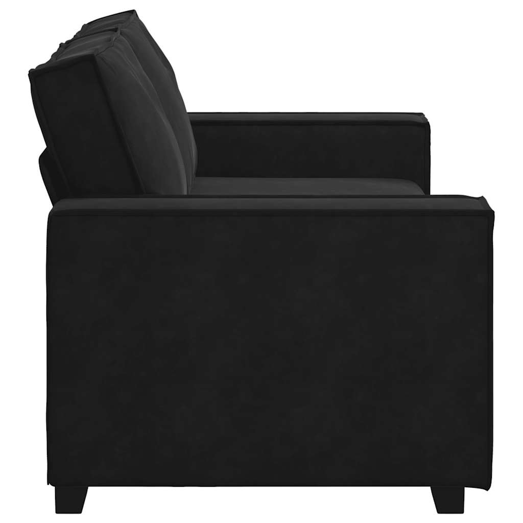 vidaXL Διθέσιος Καναπές Μαύρος Βελούδινος 180x78x84 εκ.