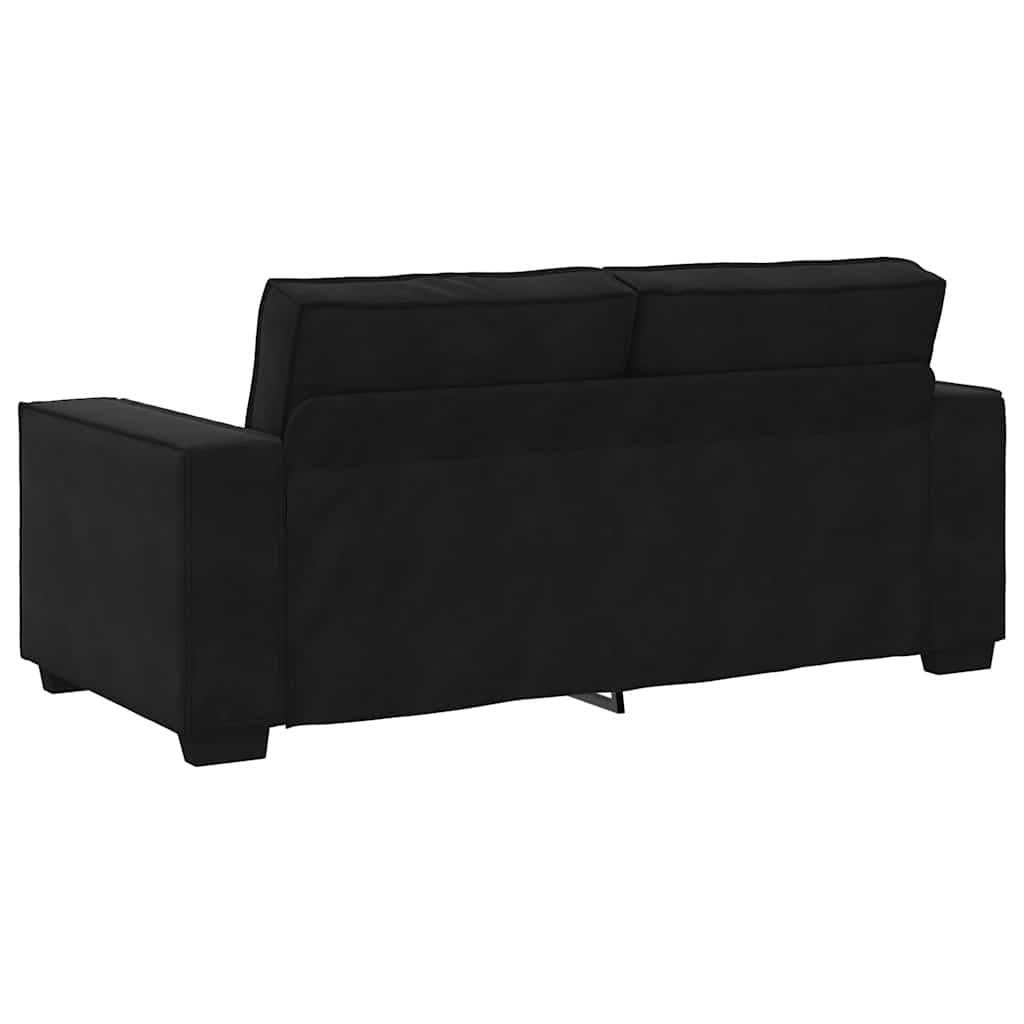 vidaXL Διθέσιος Καναπές Μαύρος Βελούδινος 180x78x84 εκ.