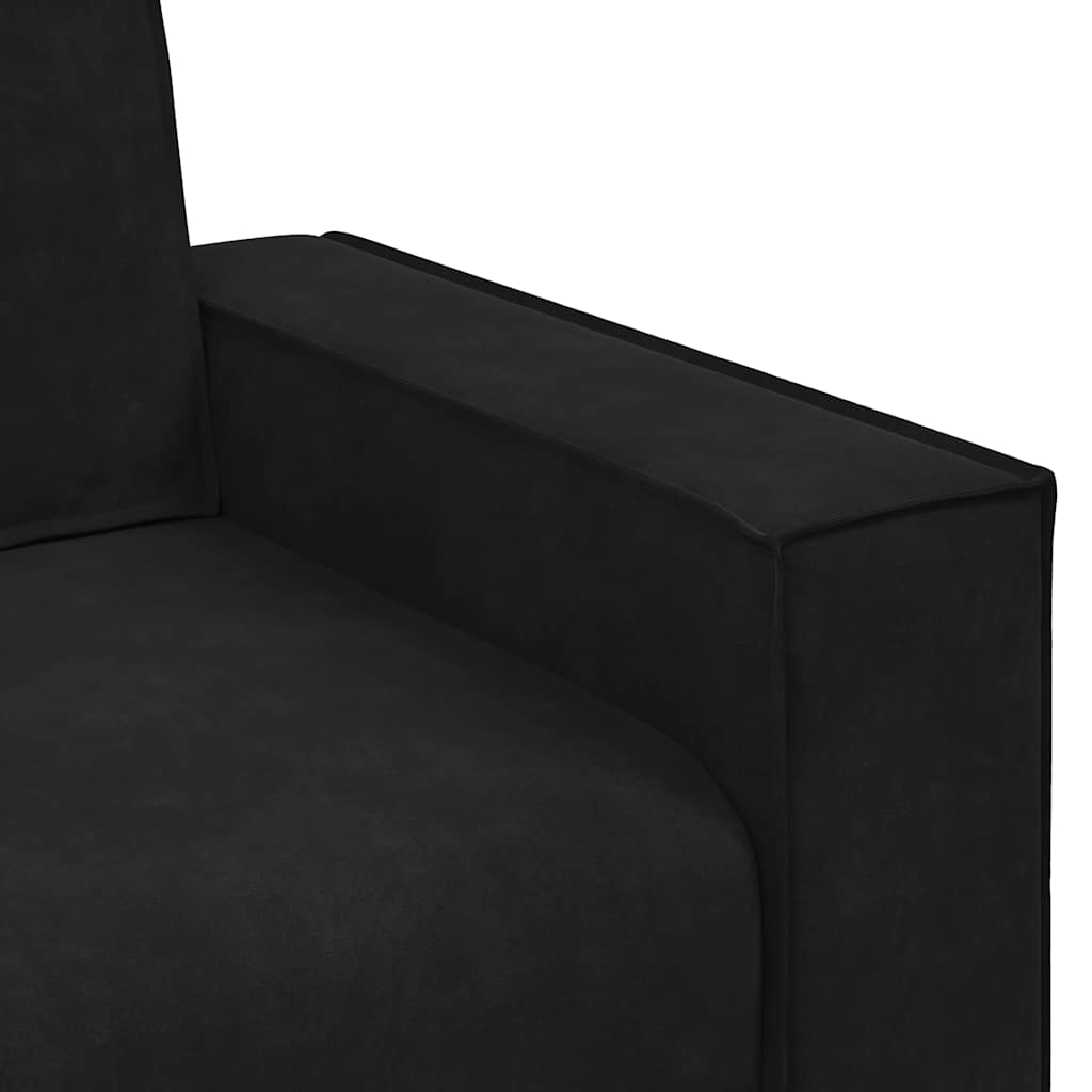 vidaXL Διθέσιος Καναπές Μαύρος Βελούδινος 180x78x84 εκ.