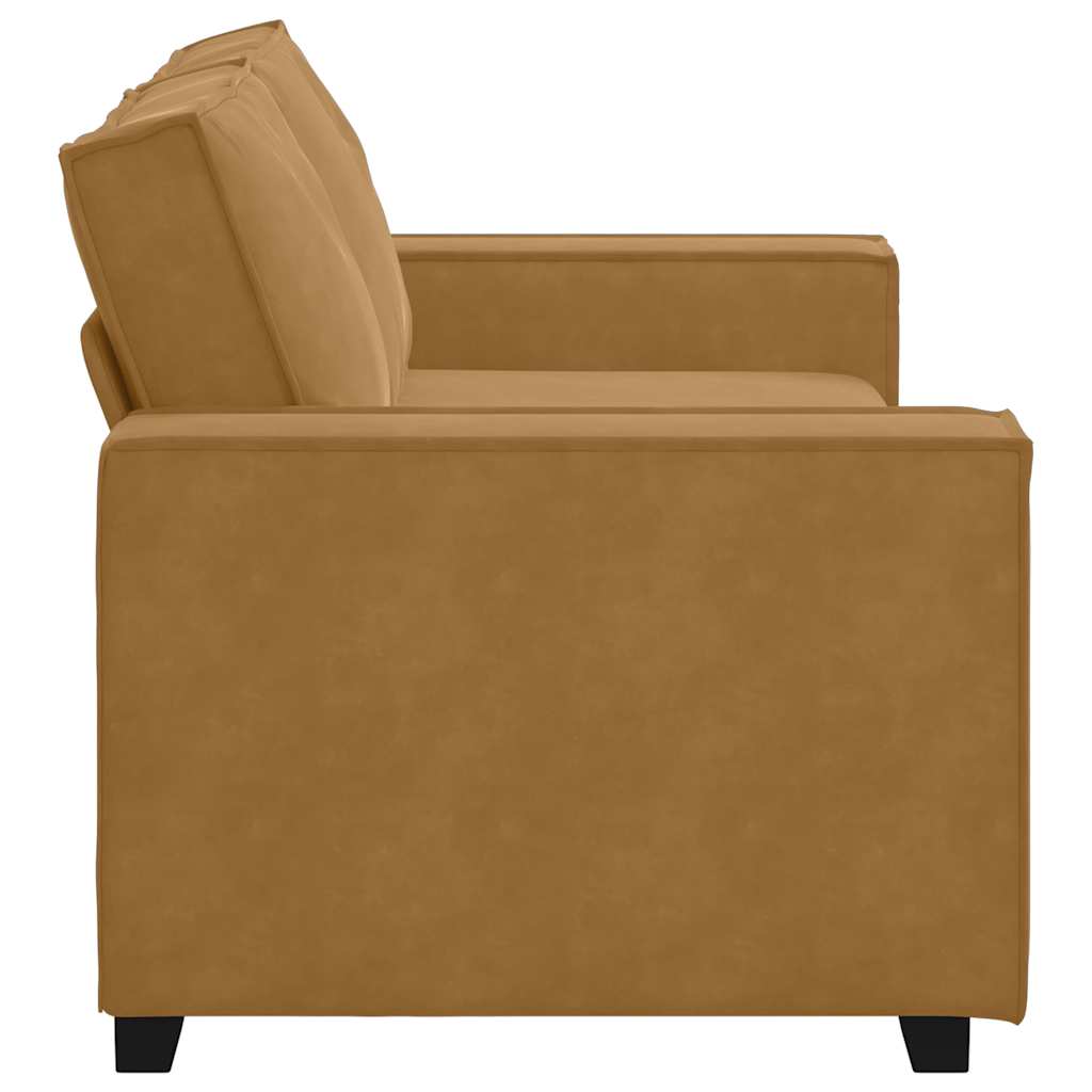 vidaXL Διθέσιος Καναπές Καφέ Βελούδινος 180x78x84 εκ.