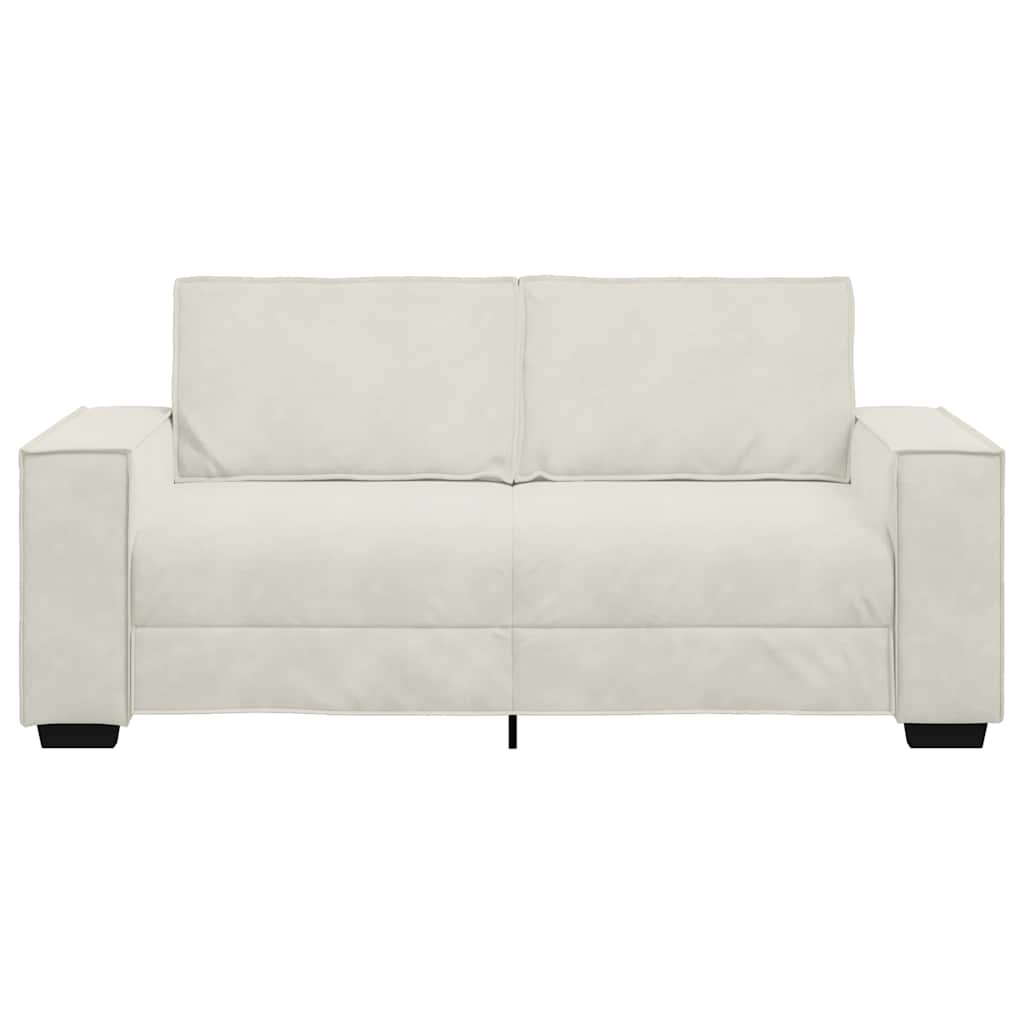 vidaXL Διθέσιος Καναπές Κρεμ 180x78x84 εκ. Βελούδο