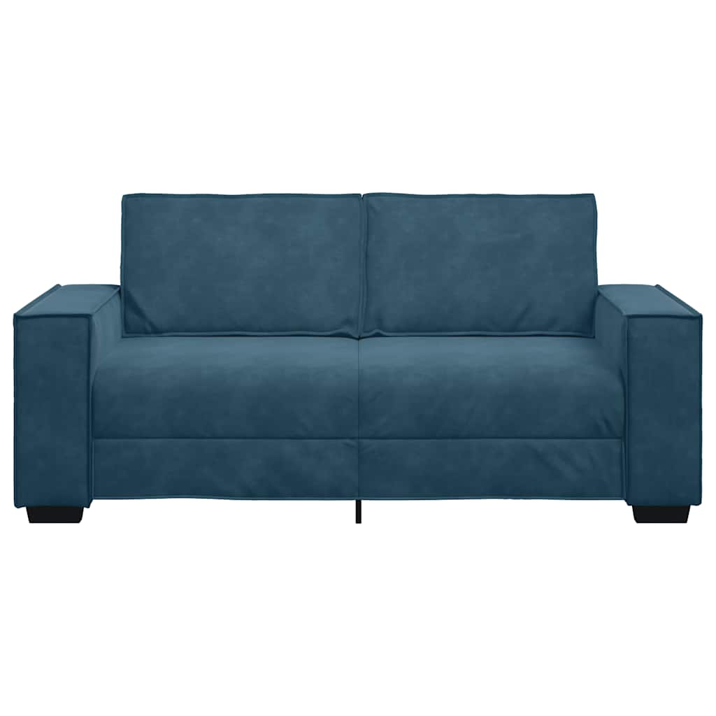 vidaXL Διθέσιος Καναπές Μπλε 180x78x84 εκ. Βελούδο