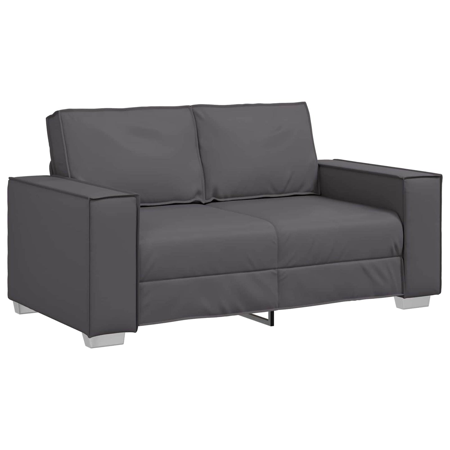 vidaXL Διθέσιος καναπές Γκρι 160 cm Τεχνητό Δέρμα