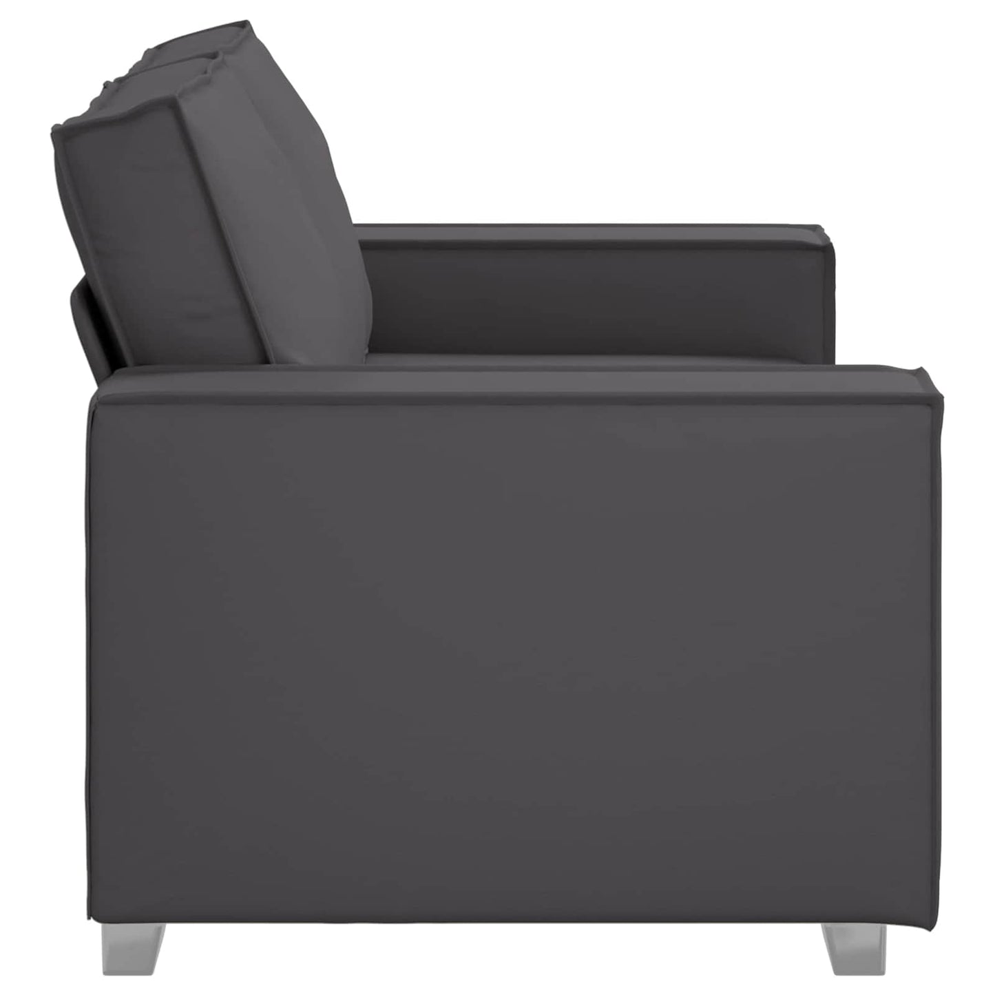 vidaXL Διθέσιος καναπές Γκρι 160 cm Τεχνητό Δέρμα
