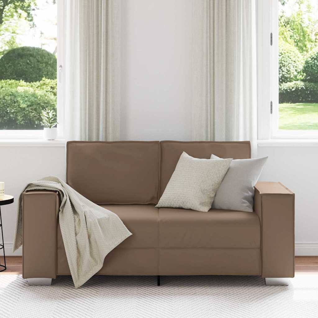 vidaXL Διθέσιος καναπές Καπουτσίνο 160 cm Τεχνητό Δέρμα