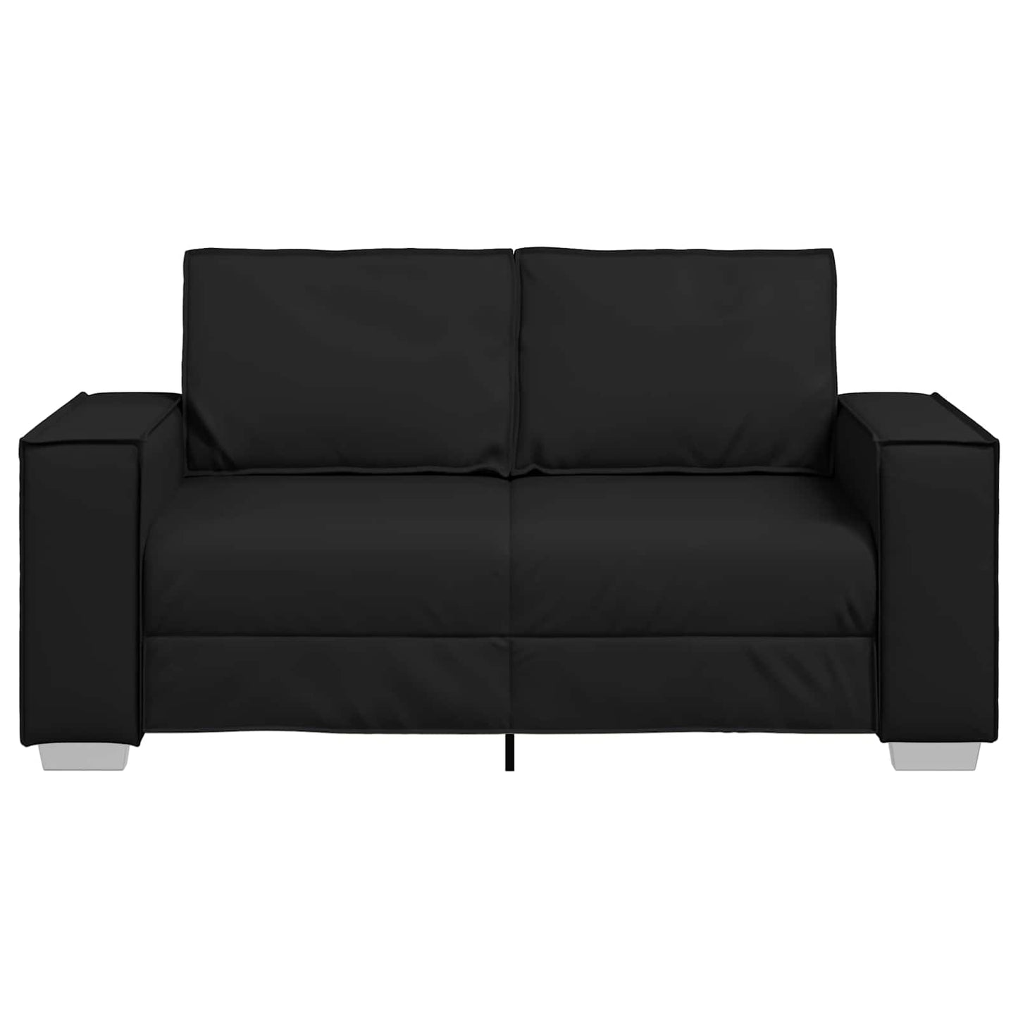 vidaXL Διθέσιος καναπές Μαύρο 160 cm Τεχνητό Δέρμα
