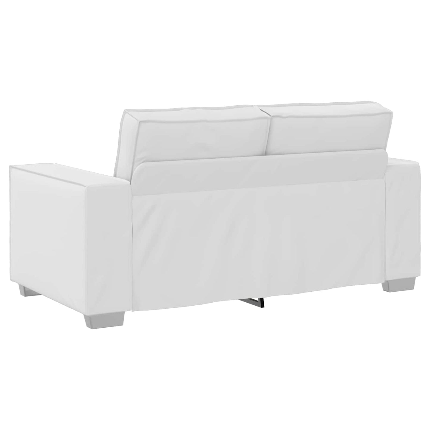 vidaXL Διθέσιος καναπές Λευκός 160 cm Τεχνητό Δέρμα