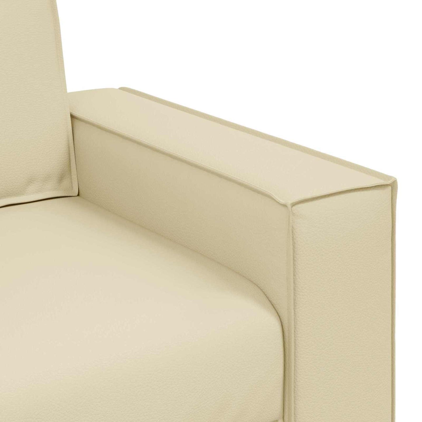 vidaXL Διθέσιος καναπές Κρεμ 180 cm Τεχνητό Δέρμα