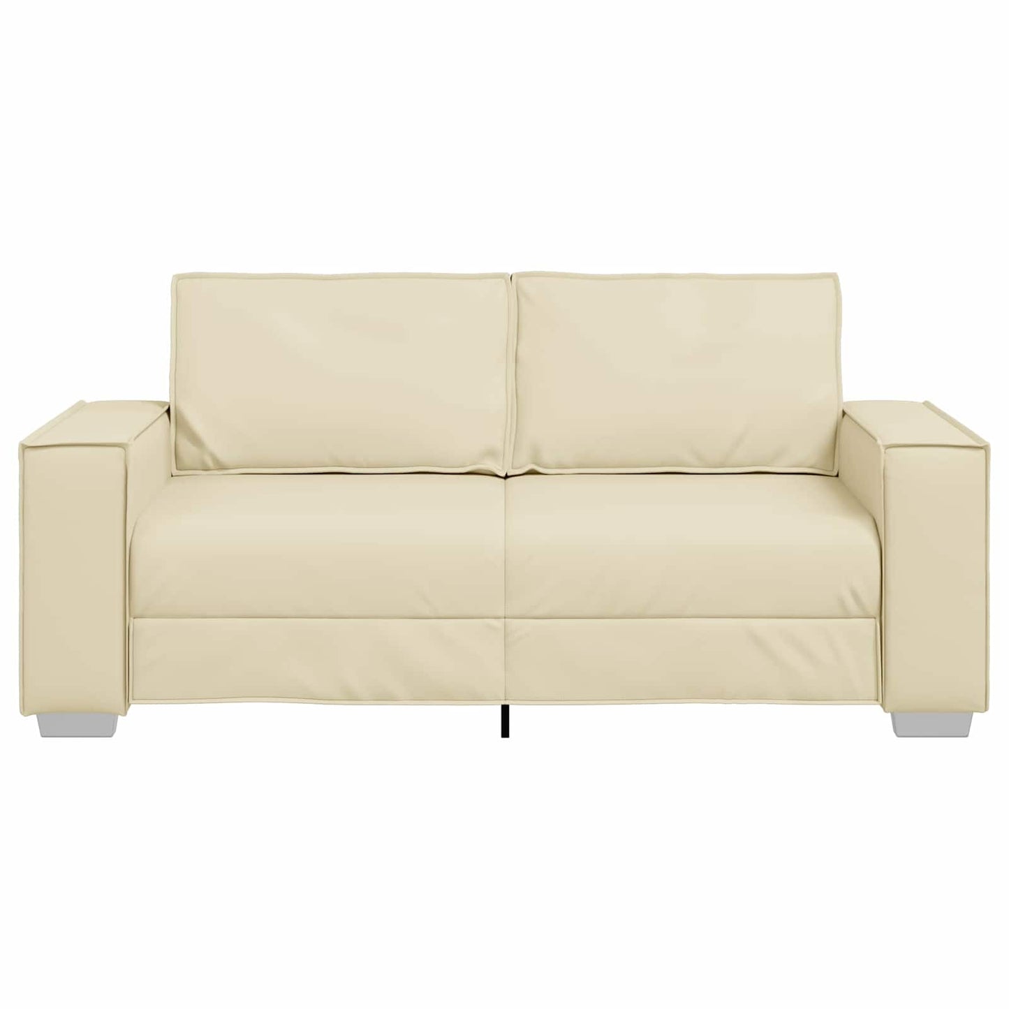 vidaXL Διθέσιος καναπές Κρεμ 180 cm Τεχνητό Δέρμα
