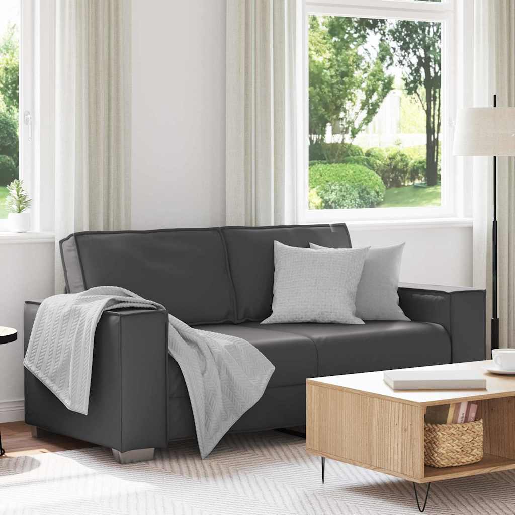 vidaXL Διθέσιος καναπές Γκρι 180 cm Τεχνητό Δέρμα