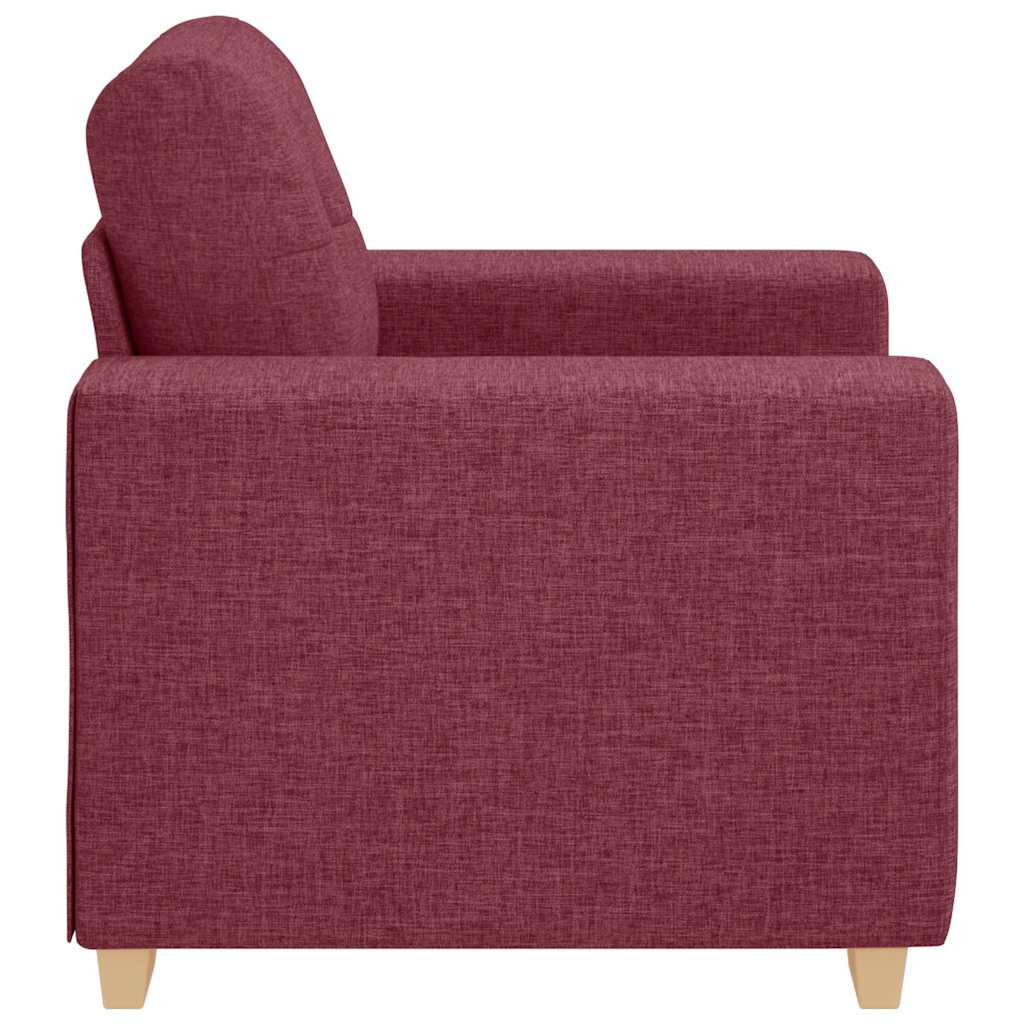 vidaXL Πολυθρόνα-Καναπέ Κόκκινη 100 x 78 x 80 εκ. από Ύφασμα