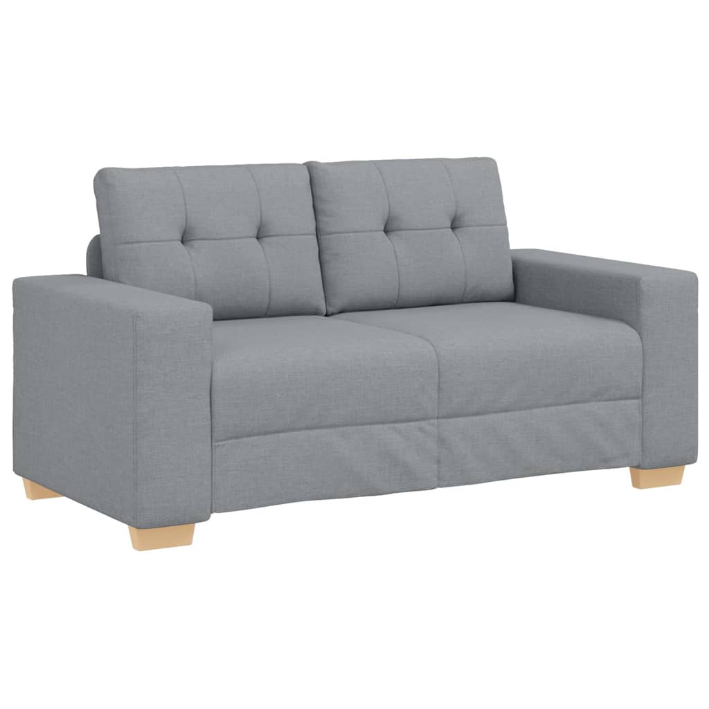 vidaXL Καναπές-Διθέσιος Ανοιχτό Γκρι 160 x 77 x 82 εκ. Ύφασμα