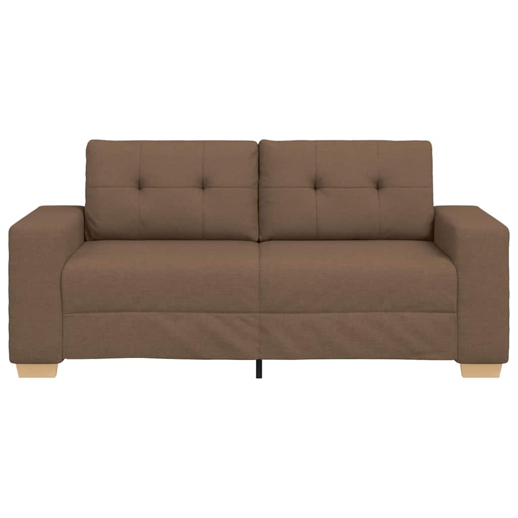 vidaXL Καναπές Διθέσιος Καφέ 180 x 77 x 82 εκ. Ύφασμα